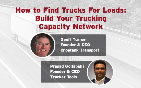How to Find Trucks For Loads: Build Your Trucking Capacity Network