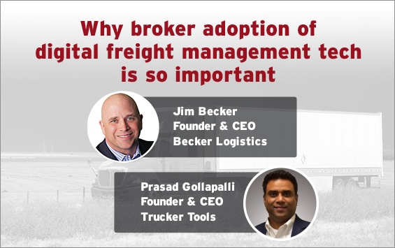 Why broker adoption of digital freight management tech is so important