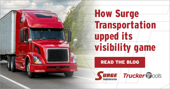 Surge Transportation Simplifies Load Tracking for Employees and Carriers, Achieves 90+ Percent Visibility Compliance with Trucker Tools’ Freight Tracking