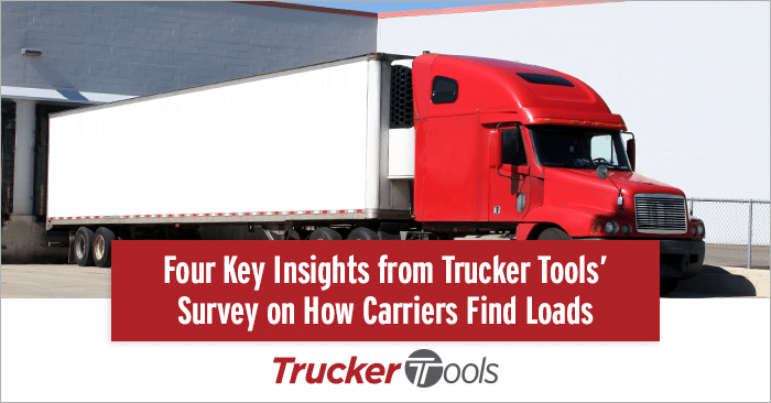 Four Key Insights from Trucker Tools’ Survey on How Carriers Find Loads