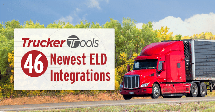 Trucker Tools’ 46 Newest ELD Integrations