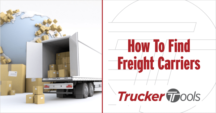 find freight carriers