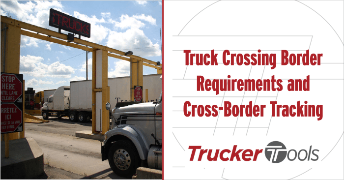 truck crossing border